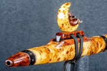 Yellow Cedar Burl Native American Flute, Minor, Mid A#-4, #P2I